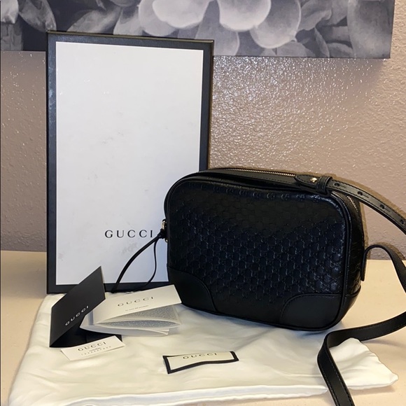 Gucci Handbags - Gucci Leather Micro GG Guccissima  BREE Crossbody